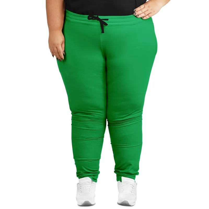 Bright Green Joggers | Unisex | with PLUS sizes | Bright Pure Green | C100M0Y100K0
