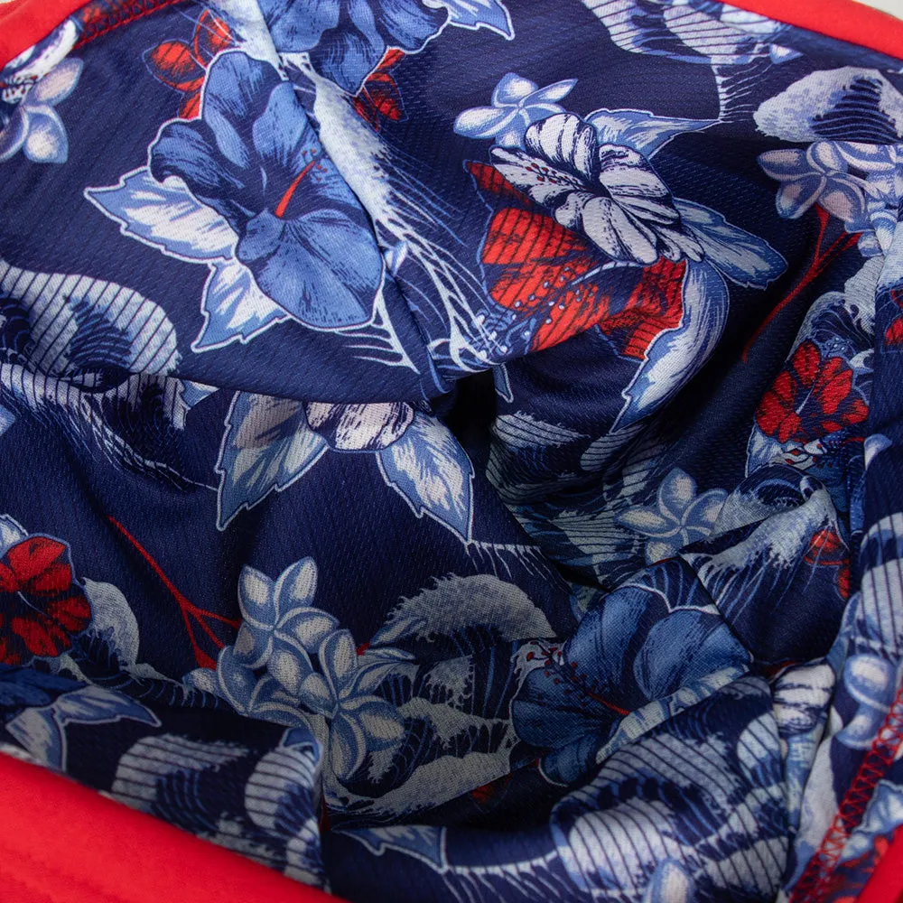 Classic Lined Hoodie | Hawaiian Surf | Red