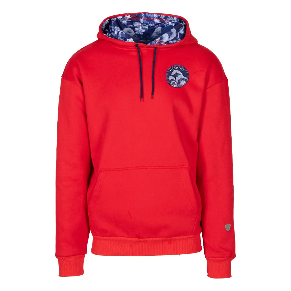 Classic Lined Hoodie | Hawaiian Surf | Red