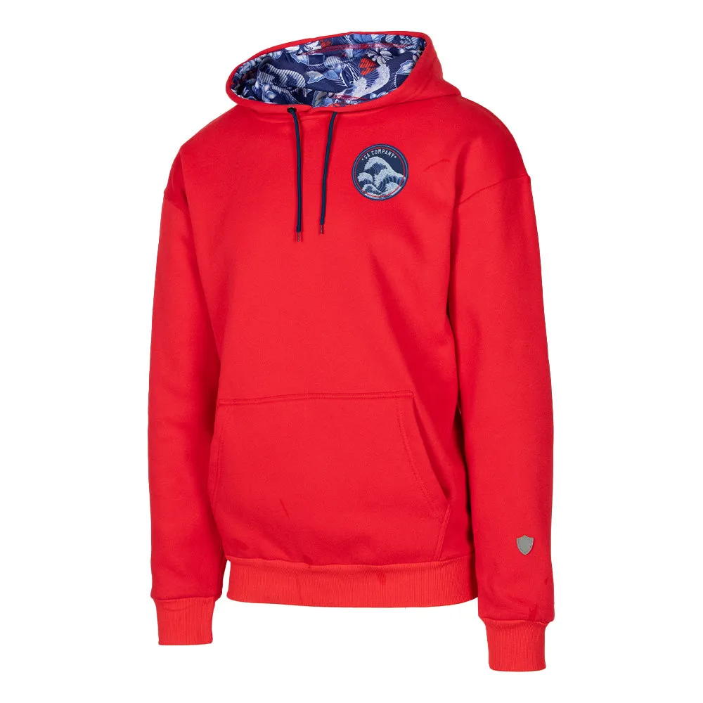 Classic Lined Hoodie | Hawaiian Surf | Red