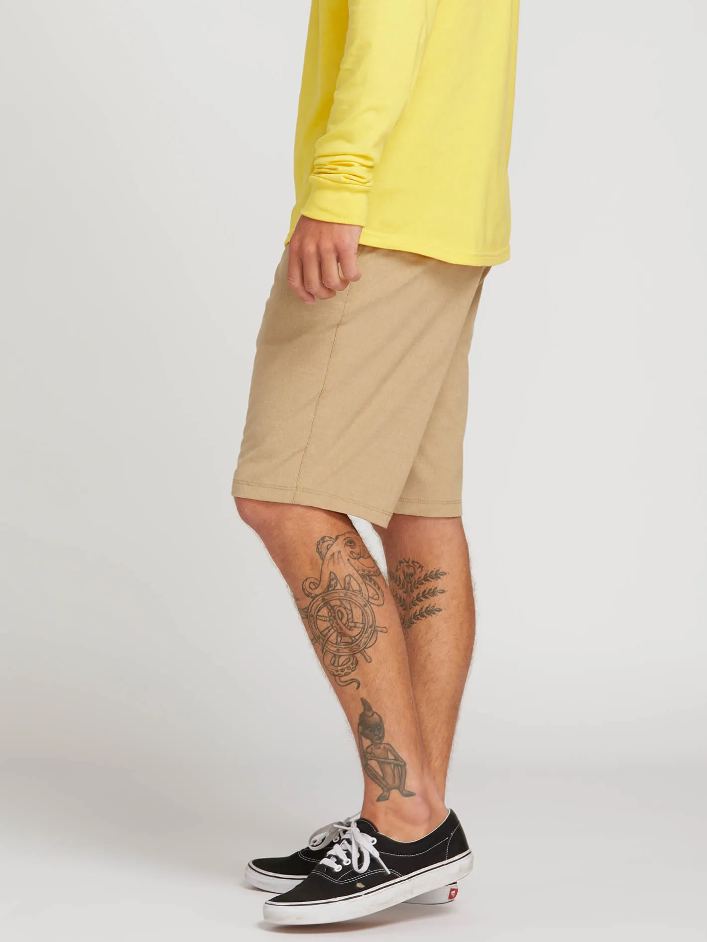 Frickin Surf N' Turf Static Hybrid Shorts - Dark Khaki
