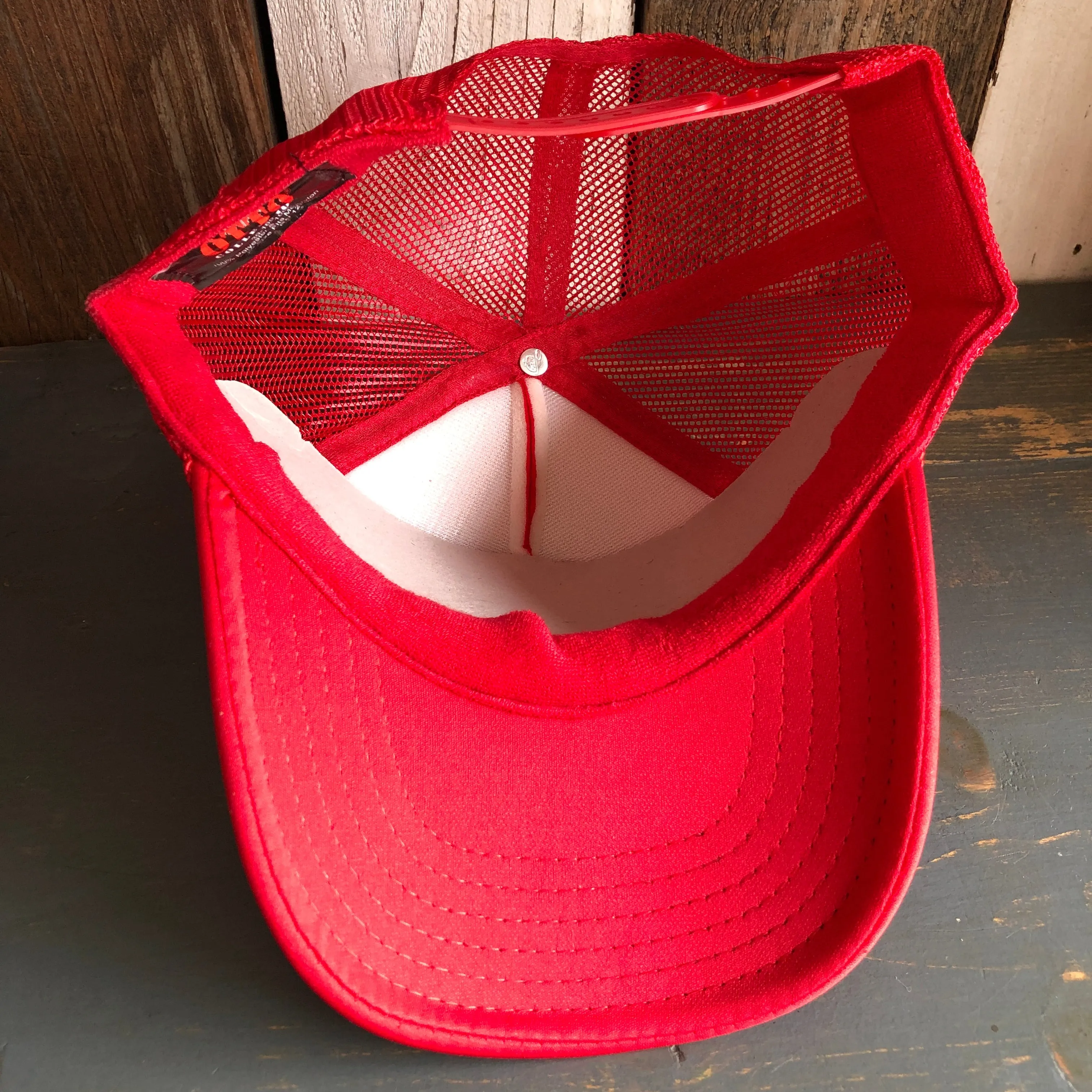 Hermosa Beach SURF HERMOSA :: OPEN DAILY Trucker Hat - Red