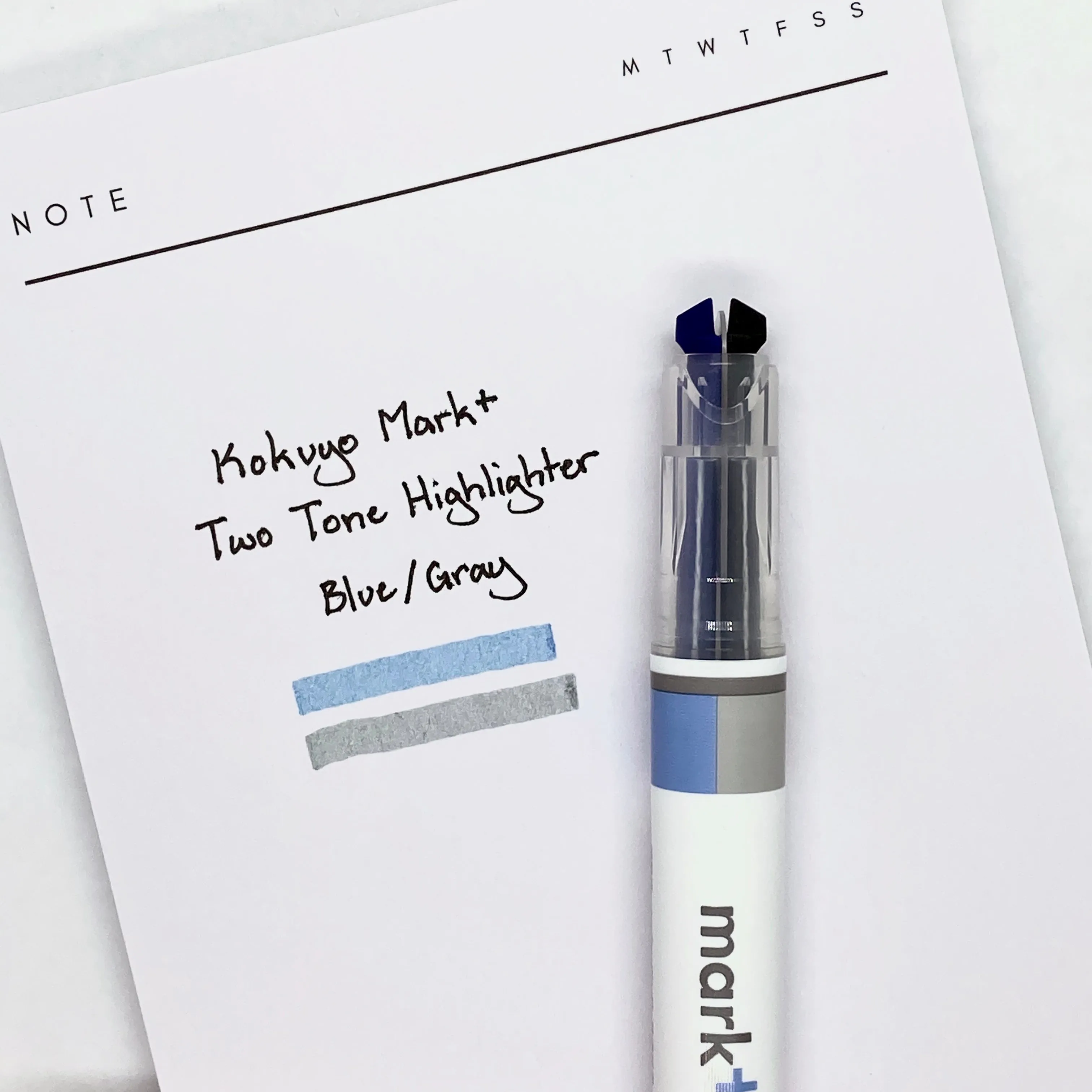 Kokuyo Mark  Two Tone Highlighter | Gray Type