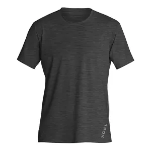 Men's Heathered VentX Solid Short Sleeve UV - Black