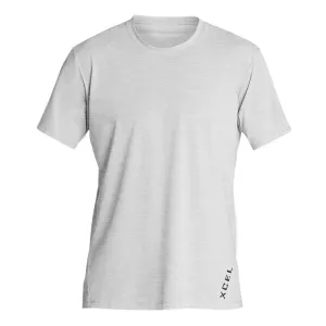 Men's Heathered VentX Solid Short Sleeve UV - Ice Grey