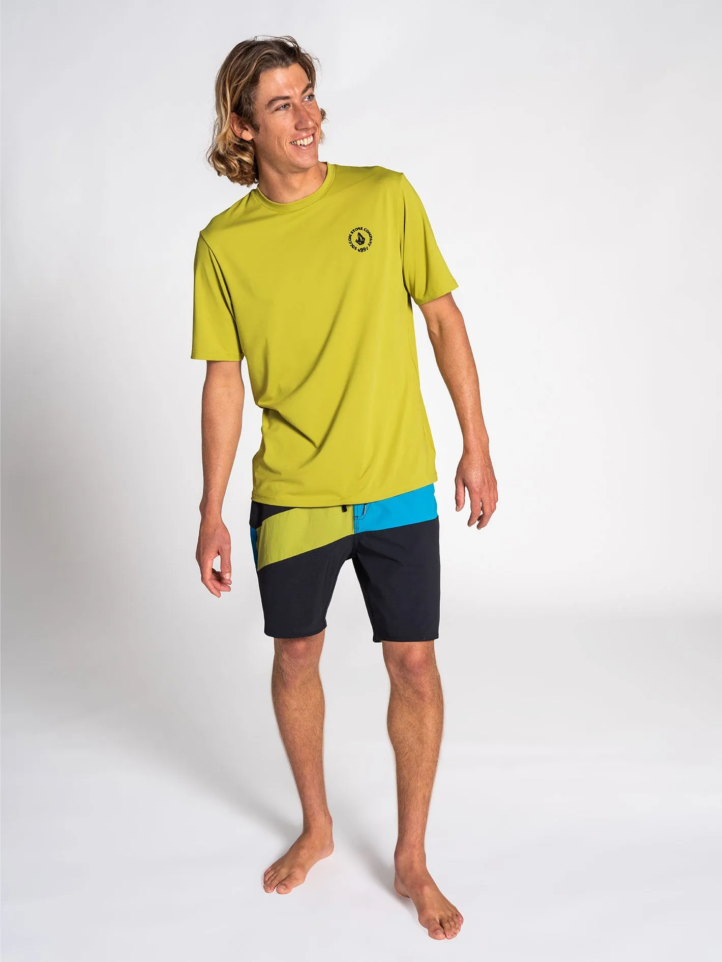 Spray Stone Short Sleeve UPF 50 Rashguard - Oasis