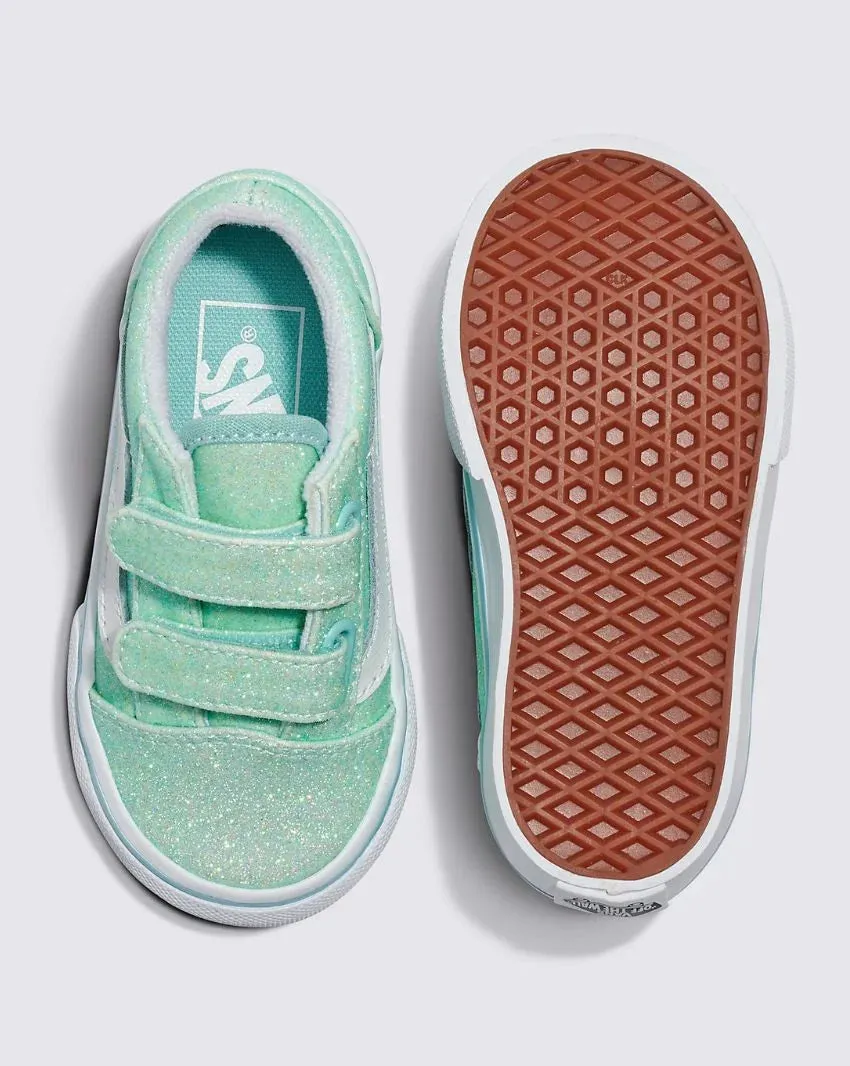 Vans Old Skool Velcro Glitter Pastel Toddler